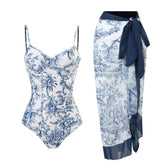 Vintage Print Bikini Set